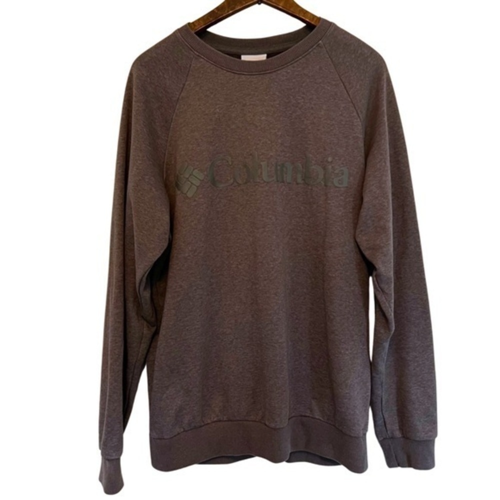 Men’s Small Columbia Trek Crew Sweatshirt | Charcoal Heather | GUC
